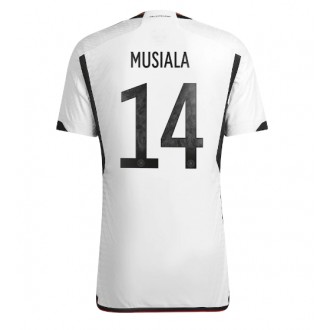 Tyskland Jamal Musiala #14 Hemmatröja VM 2022 Korta ärmar